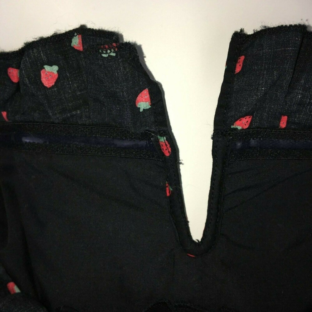 Madewell Pintuck Cami Dress Fresh Strawberries Sundress Black Red Cotton Women 0 - Picture 8 of 11